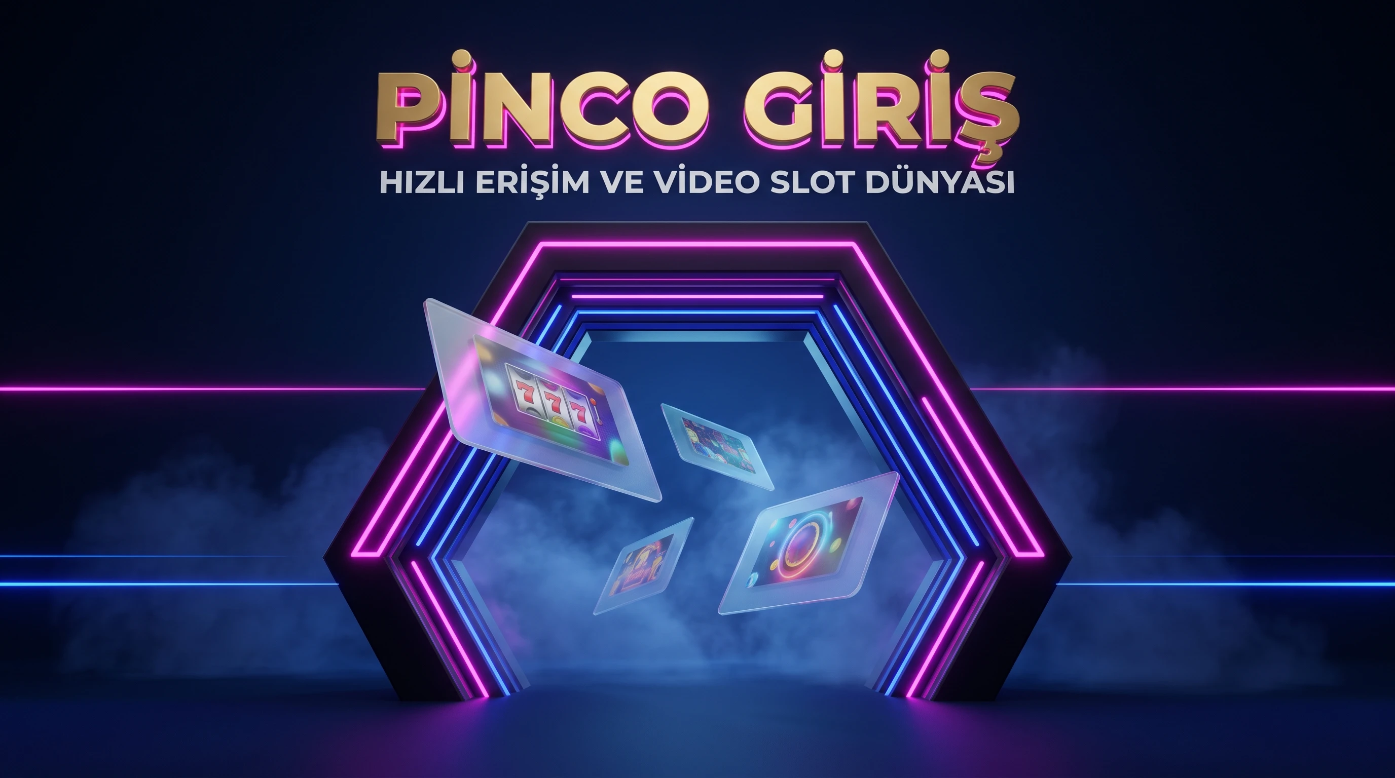 Pinco giriş ana lobi ekranı ve video slot dünyası portalı